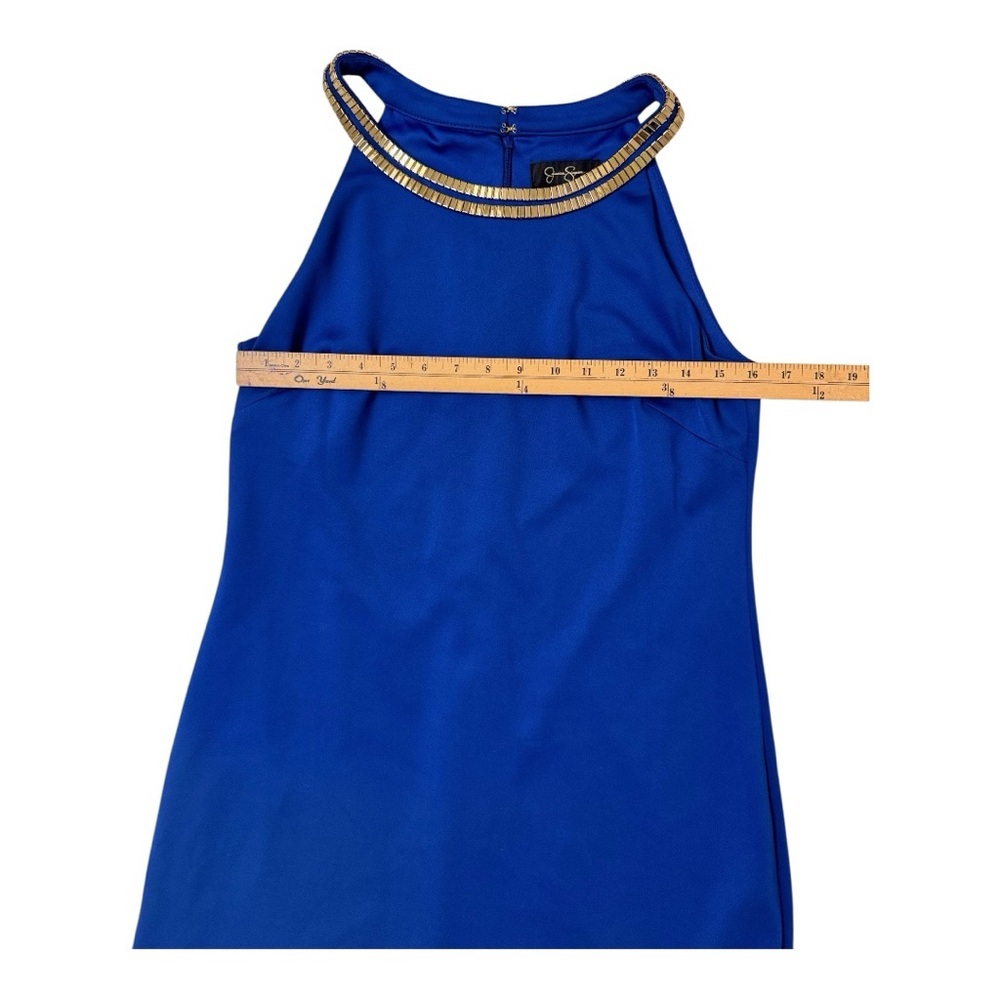 Jessica Simpson Royal Blue Cocktail
Dress with Gold trim Size 8 - Picture 3 of 5